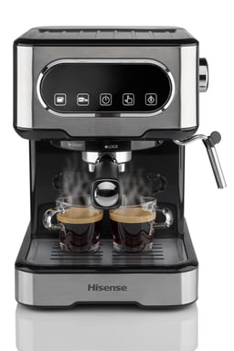 Hisense HESCM15DBK machine à café Manuel Machine à expresso 1,5 L