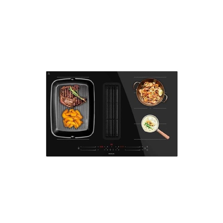 Plaque induction Cecotec Bolero Squad IH 4800 TotalFlex80 Extraction intégrée 80 cm