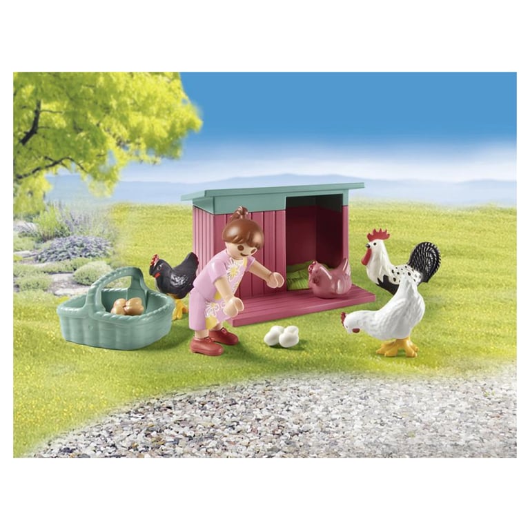Playmobil My Life 71510 Poulailler et jardin - vue 3