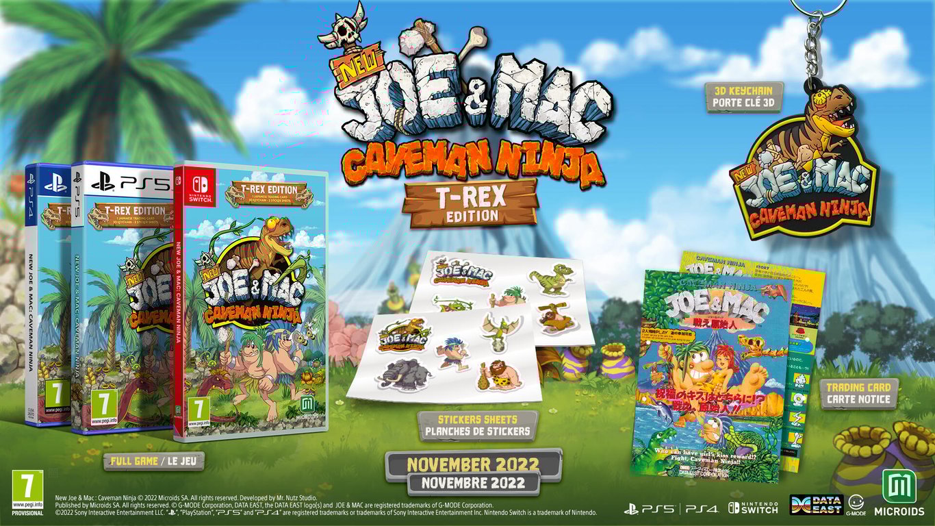 New Joe and Mac Caveman Ninja T Rex Edition Nintendo Switch - vue 10