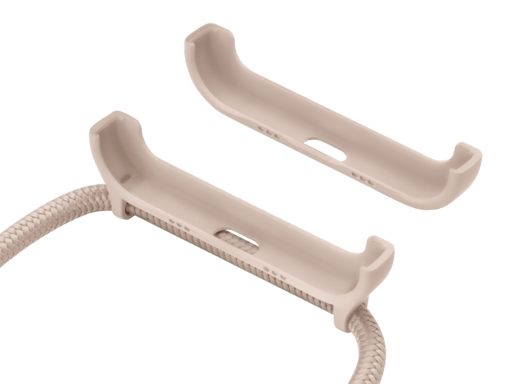 Tracolla staccabile e supporto 2 in 1 per Apple iPhone 12 Pro Max, rosa sabbia