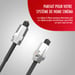 Cavo audio digitale in fibra ottica - Ideale per Home Cinema - Suono surround multicanale - Guaina protettiva Duraflex - Garanzia a vita - 3 m