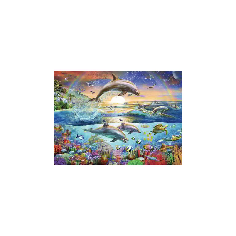 Puzzle 300 pièces : Le paradis des dauphins Ravensburger France - vue 3