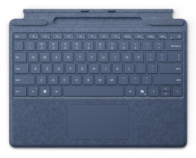 Microsoft Surface Pro Keyboard with pen storage AZERTY Belge Microsoft Cover port Bleu - Neuf