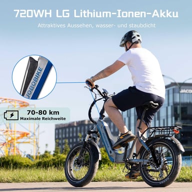 Vélo électrique adulte JOBOBIKE Romer Pro 20 pouces 250 W 48 V 15 Ah