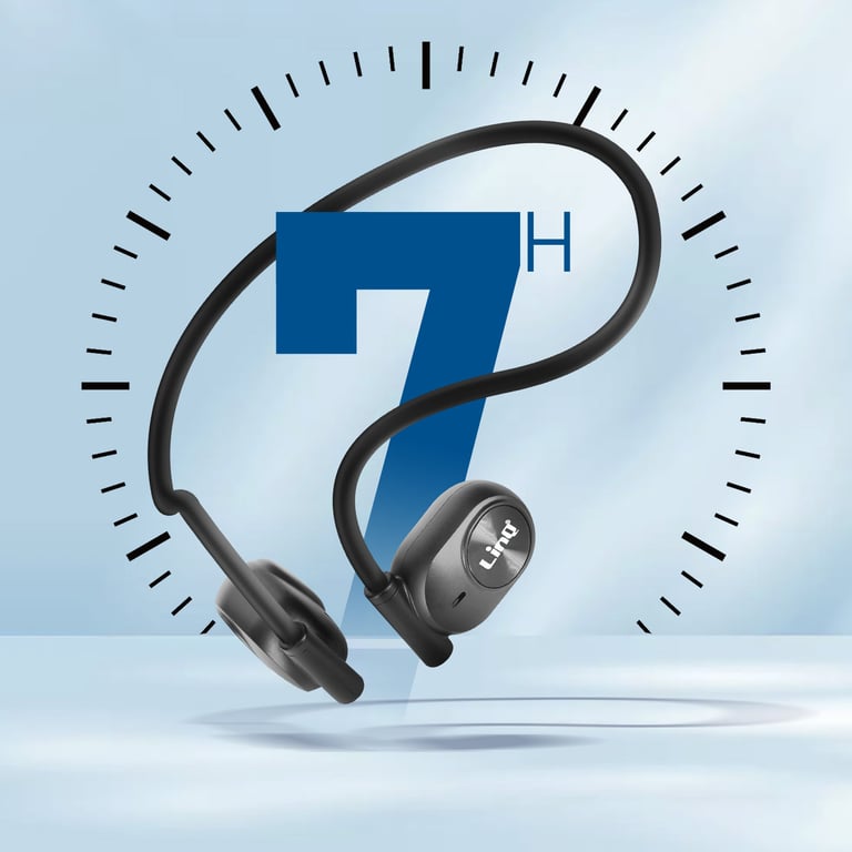 Écouteurs Sans Fil Sport Design Ouvert Tour de Cou Commandes Tactiles Neuf - vue 2