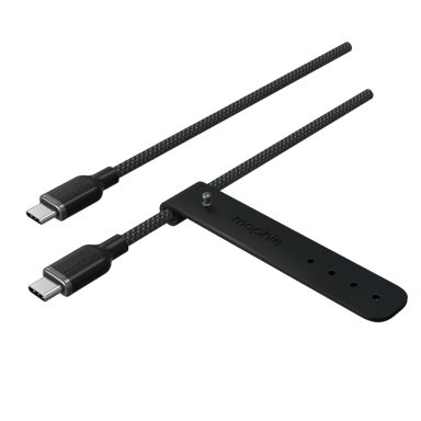 MOPHIE / CÂBLE USB-C vers USB-C / 2?m / NYLON TRESSÉ RENFORCÉ / NOIR