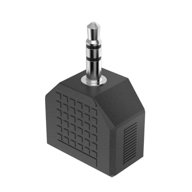 Hama 00205191 changeur de genre de câble 3.5mm 2 x 3.5mm Noir
