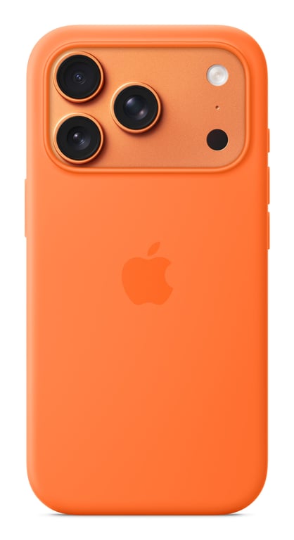 Apple Silicone Case with MagSafe Orange iPhone 17 Pro - vue 5