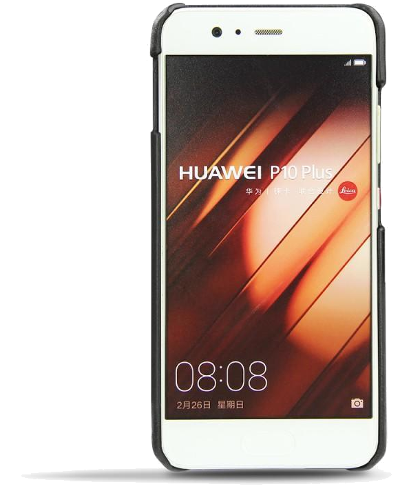 Coque cuir Huawei P10 Plus - Coque arrièreNoir