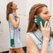 imoshion ?Coque en silicone avec cordon pour Samsung Galaxy S21 FE - Vert foncé