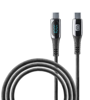 Cellularline Display Cable Cavo USB-C con schermo LCD integrato
