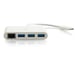C2G 82409 station d'accueil USB 3.2 Gen 1 (3.1 Gen 1) Type-C Blanc