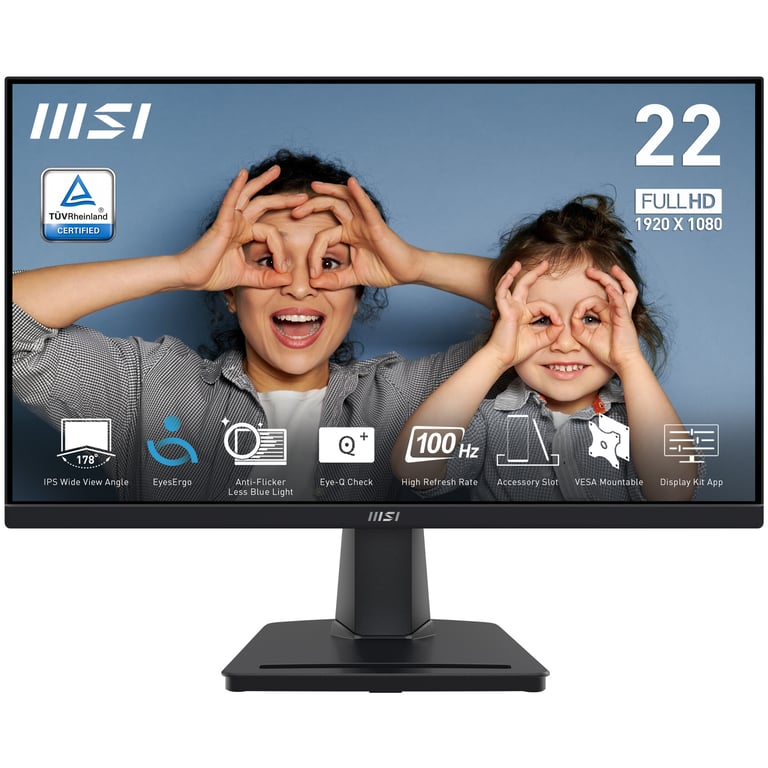 MSI Pro MP225V écran plat de PC 54 5 cm 21.4 1920 x 1080 pixels Full HD LCD Neuf - vue 4