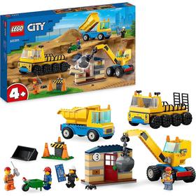 Lego 60391 - Camiones de Obra y Grúa con Bola de Demolición