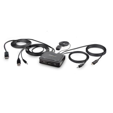 StarTech.com C2-D46-UAC-CBL-KVM commutateur écran, clavier et souris Noir - Neuf
