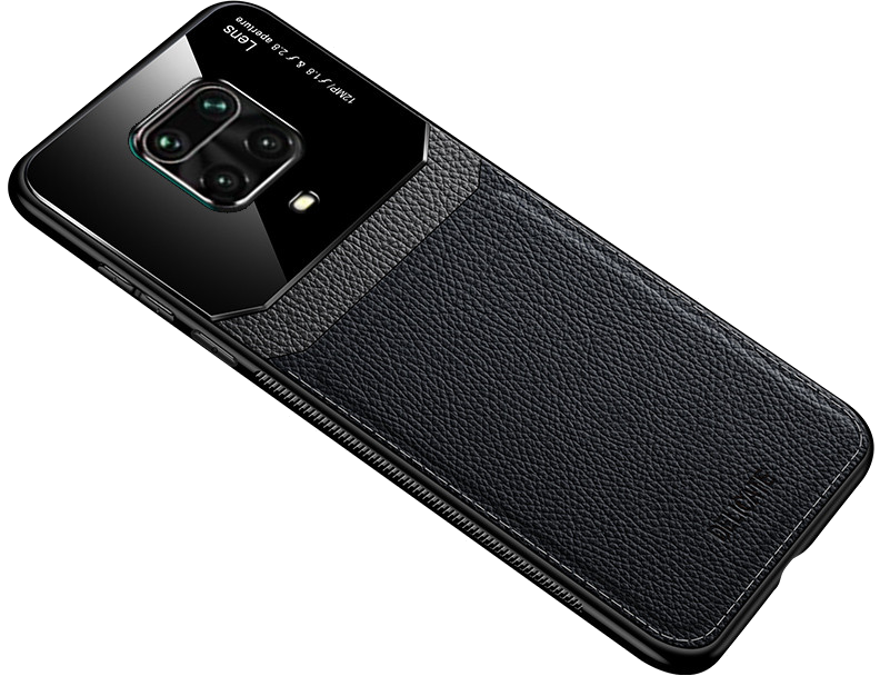 Coque Effet Cuir pour XIAOMI Redmi Note 9 Pro Max Plexiglass Protection