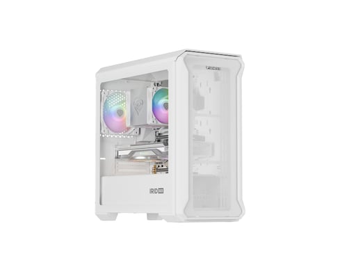 GENESIS Irid 503 Mini Tower Transparent, Blanc