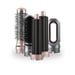 JOCCA 2412 Multistyler 1000W Noir et Rose avec 3 Températures