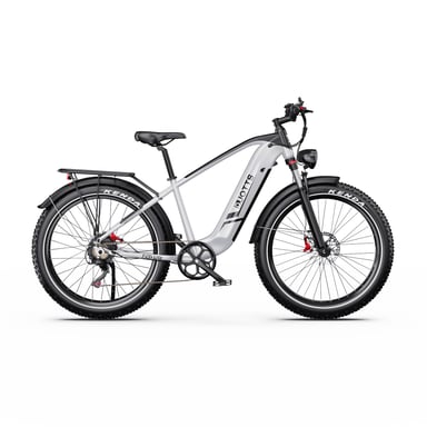 Bicicleta Eléctrica Duotts F26 Lite - Motor 500W Batería 48V18AH  Neumáticos De 26'' Freno Hidráulico - Plata Blanco