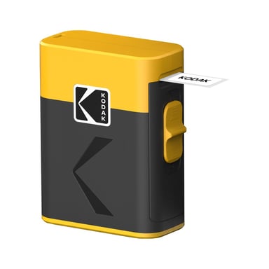 KODAK Memo Label ERA M50 - Stampante di etichette wireless, Bluetooth, iOS/Android, termica senza inchiostro, etichette da 1,2-2 pollici, portatile - Giallo