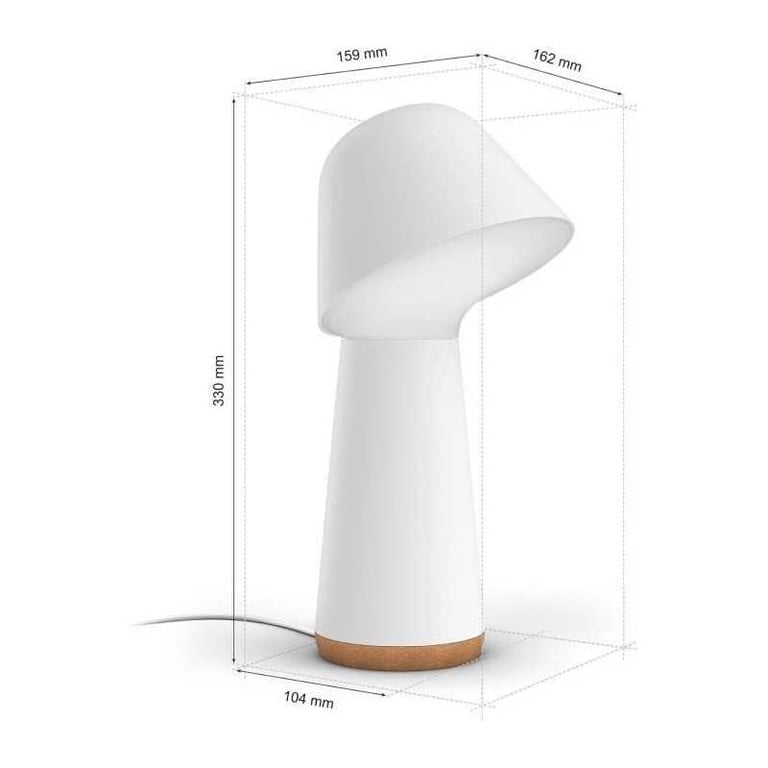 Lampe de chevet et de réveil connectée Twilight Lumiere et colorée Compatible bluetooth Neuf - vue 3