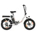 Vélo électrique pliant ZAZAWORK C16, batterie amovible 48 V 16 Ah, transmission Shimano 7 vitesses - Blanc