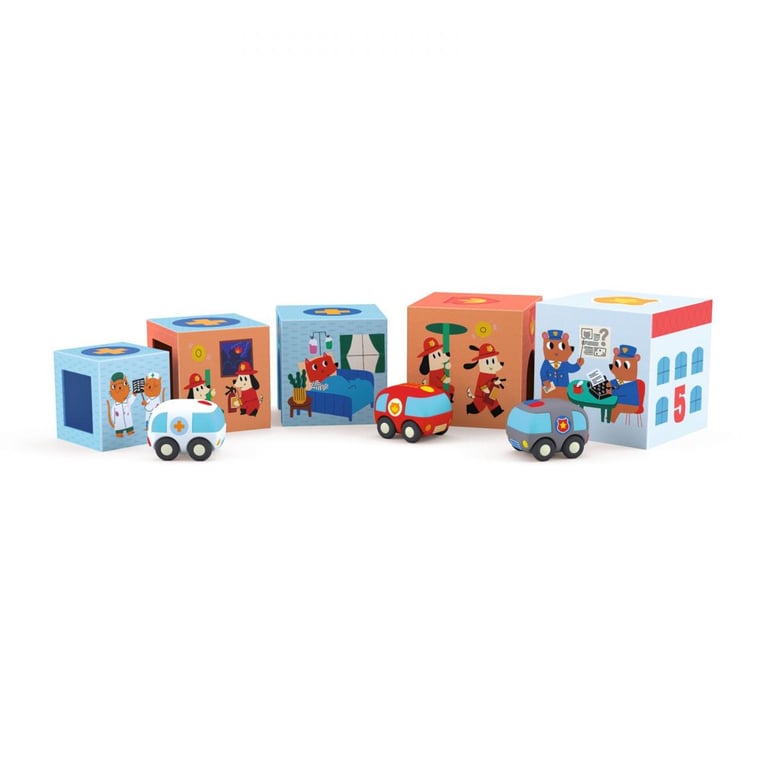 Cubes Gigognes Topanicar avec Figurines : Créez votre Ville en Jouant Neuf - vue 3