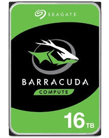 Seagate Barracuda 16TB disque dur 16 To 7200 tr/min 512 Mo 3.5'' SATA