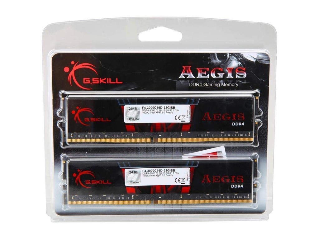 G.Skill Aegis DDR4 módulo de memoria 32 GB 2 x 16 GB 3000 MHz
