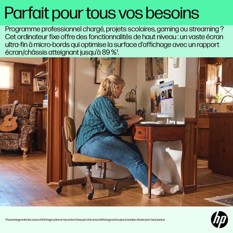 HP All in One 24 cr0081nf PC AMD Ryzen™ 7 DDR4 SDRAM SSD Windows 11 Home Neuf - vue 2