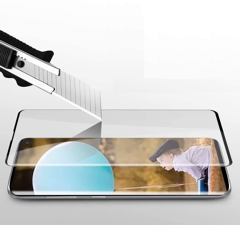 Film Verre Trempe pour "SAMSUNG Galaxy S21 Ultra" Incurve Ecran Incassable  9H+ Protection 0,26mm Transparent 2,5D