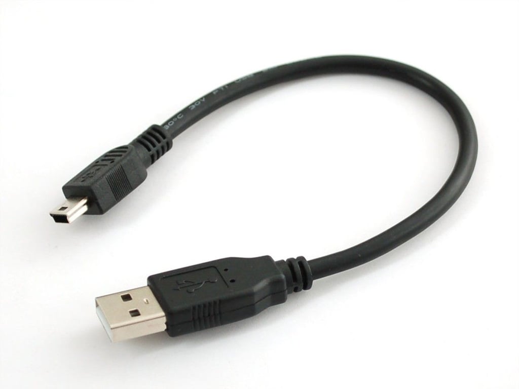 Câble USB / Mini USB B mini chargeur pour produit High Tech noir