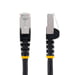 StarTech.com Cable de 3m de Red Ethernet CAT6a - Negro - Low Smoke Zero Halogen (LSZH) - 10GbE - 500MHz - PoE++ de 100W - Snagless sin Pestillo - RJ-4