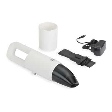 TM Electron TMPASM002 aspiradora de mano Negro, Blanco Sin bolsa