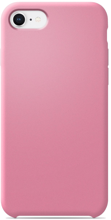 Coque silicone unie compatible Soft Touch Rose Apple iPhone 7