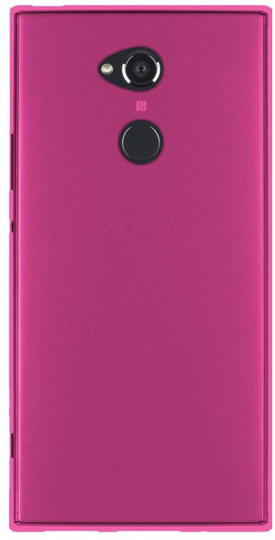 Coque silicone unie compatible Givré Rose Sony Xperia XA2 Ultra