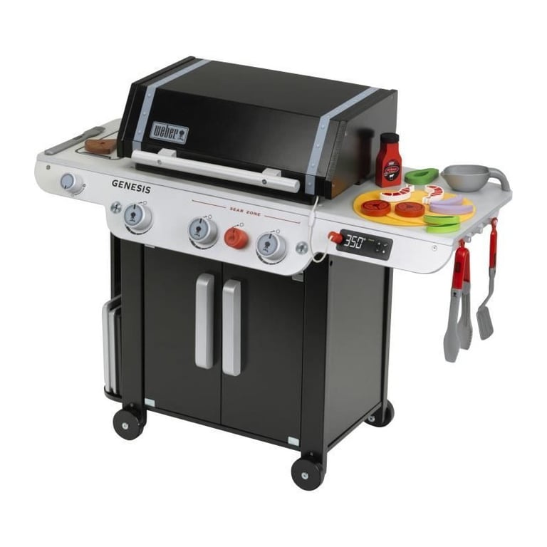 Grand barbecue Weber Genesis KLEIN 9445 Bois FSC Avec accessoires Dès - vue 4