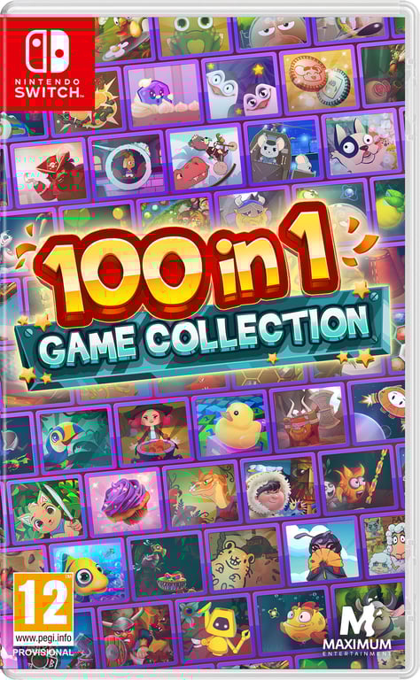 Maximum Games 100 In 1 Game Collection Allemand, Anglais, Espagnol, Français, Italien Nintendo Switch - Neuf