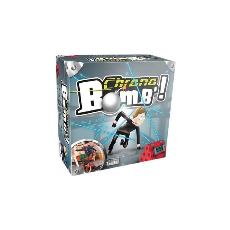 Dujardin – Chrono Bomb – Jeu de société Amusant pour enfant – Jeu d’action – PArcours d'agilité Evitez les lasers pour désamorcer la bombe – Compte à rebours A jouer seul ou entre Amis – Dès