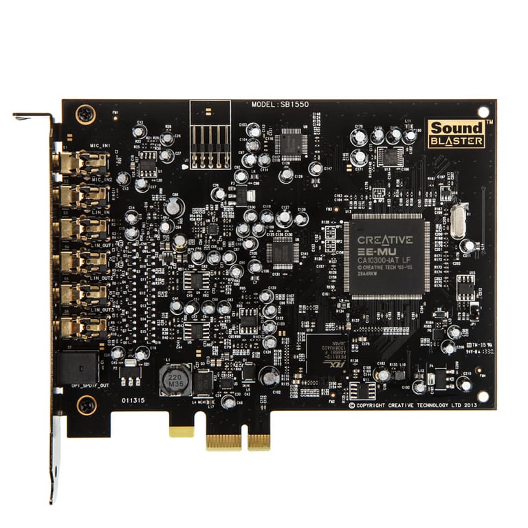 Creative Labs Sound Blaster Audigy Rx Interne 7.1 canaux PCI-E - Neuf