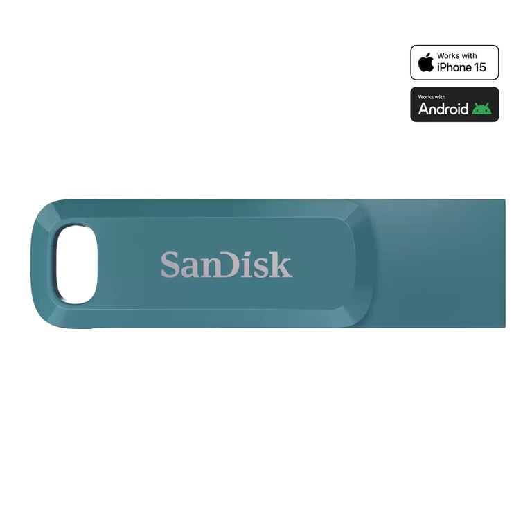 SanDisk Ultra Dual Drive Go lecteur USB flash 1 To USB Type-C 3.2 Gen 1 (3.1 Gen 1) Turquoise - Neuf