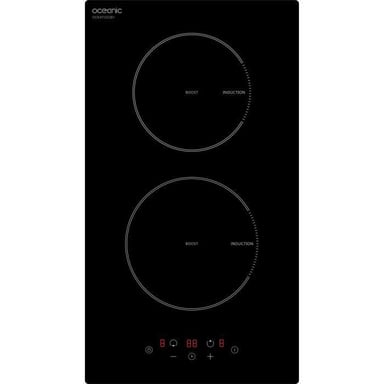 Domino induction noir encastrable - 3500W - 2 Boosters - Neuf