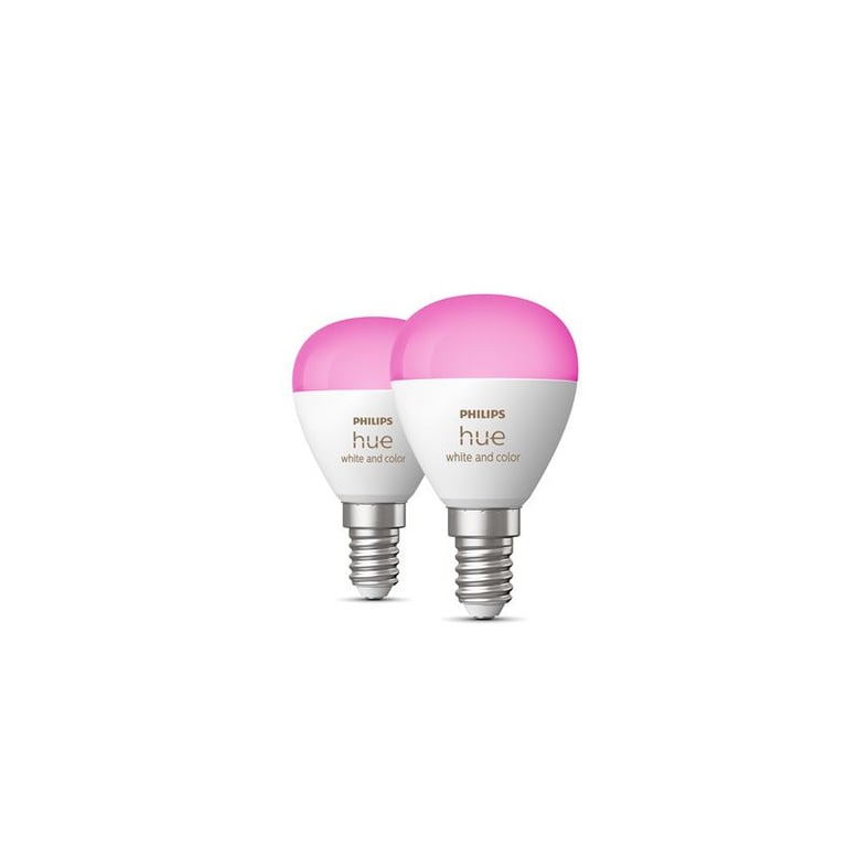 Ampoule connectée Led sphérique Philips Hue E14 & Color - vue 3