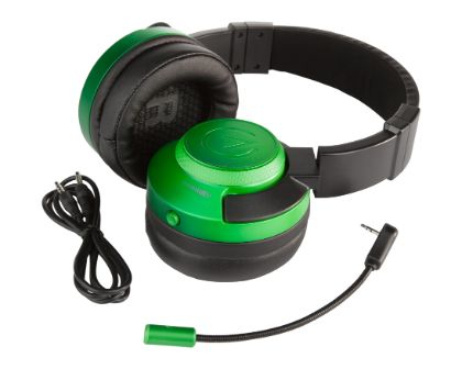 PowerA Fusion Casque avec fil Arceau Jouer : Un casque audio confortable et polyvalent pour une expérience de jeu immersive - Noir et vert