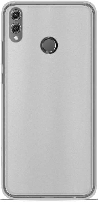 Coque silicone unie compatible Givré Blanc Huawei Honor 8X