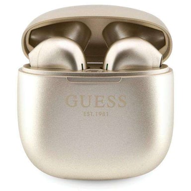 Casque sans fil TWS Guess Classic EST Logo or