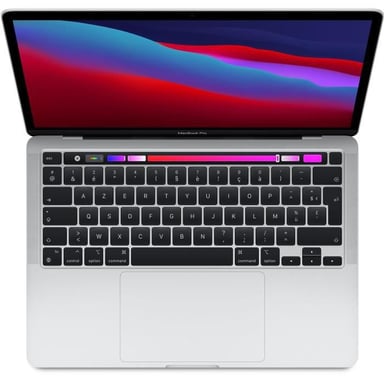 MacBook Pro M1 (2020) 13', 3.2 GHz 512 Go 16 Go  Apple GPU 8, Argent - AZERTY