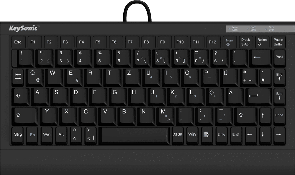 KeySonic ACK + US clavier Maison USB QWERTY Anglais américain Neuf