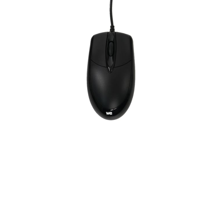 Souris filaire optique 1200DPI ,ambidextre, connexion USB, longueur câble 1.8m, grande taille 117*62*38mm, boîte blanche, noire - Neuf